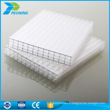 Chine fabrication fiable 10 mm protection contre les parois transparentes feuille de PC polycarbonate blanc laiteux